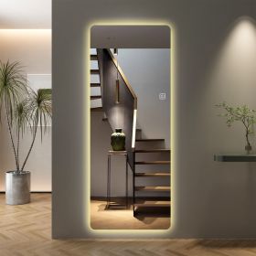 65x21in Full Body Mirror with Lights Full length mirror wall hanging type Suitable for bedrooms, dimming and 3 color lighting 65x21in Full Body Mirror with Lights Full length mirror wall hanging type Suitable for bedrooms, dimming and 3 color lighting